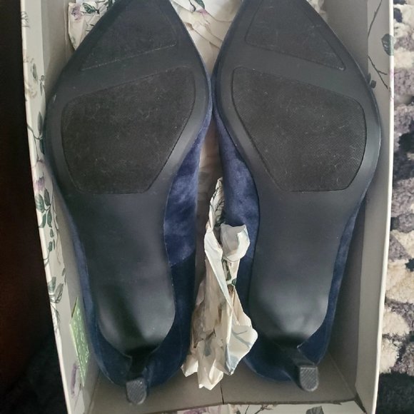 LC Lauren Conrad Runway Collection Velvet Women's High Heels NWB! - Picture 3 of 8